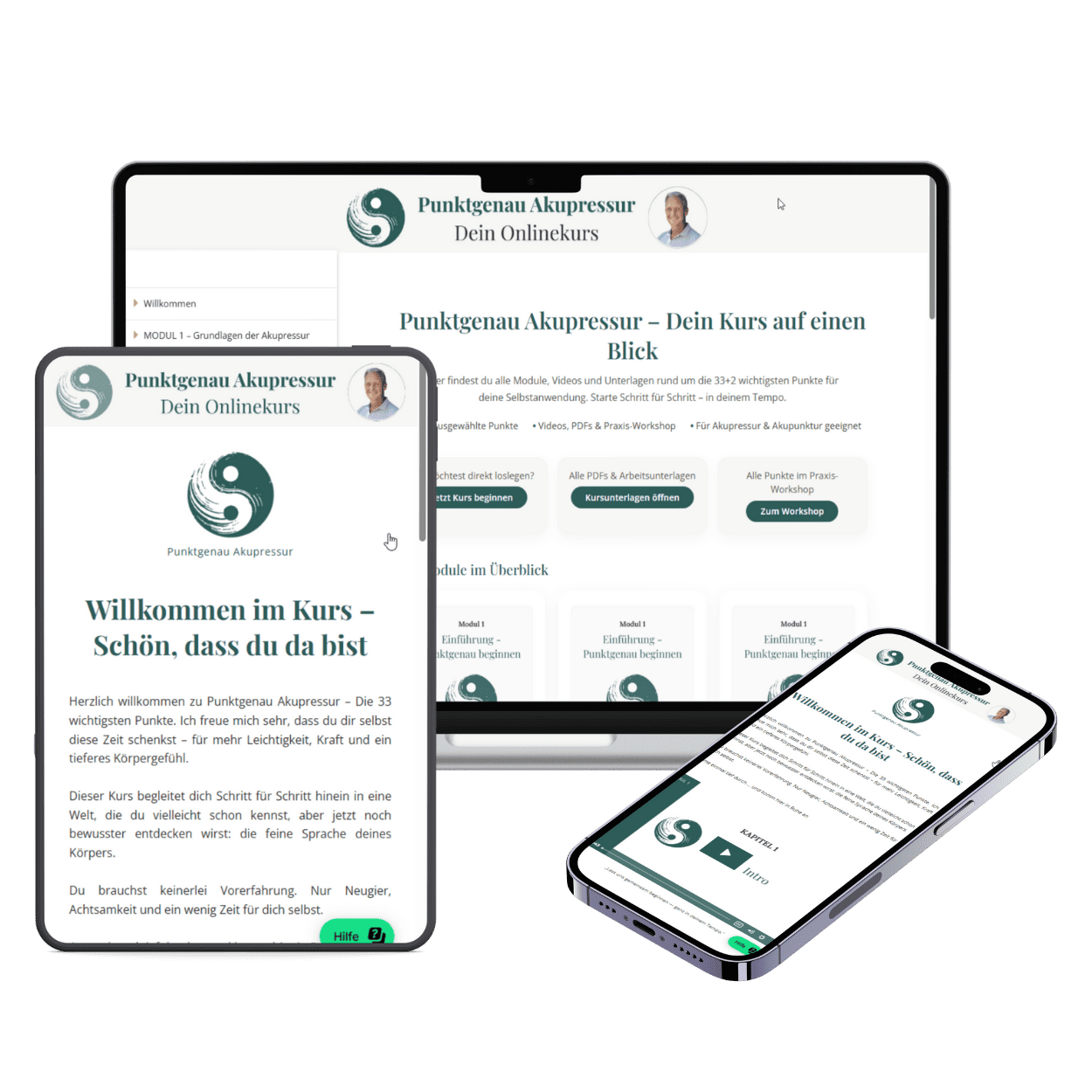 Punktgenau Akupressur Online-Kurs – Produktübersicht