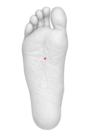 Niere 1 Akupressurpunkt