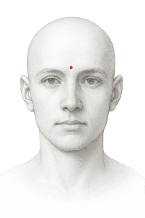 Yintang Akupressurpunkt